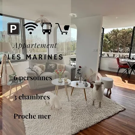 056 - T4 Les Marines, Parking Box,balcon, 100m Mer Apartment La Grande-Motte